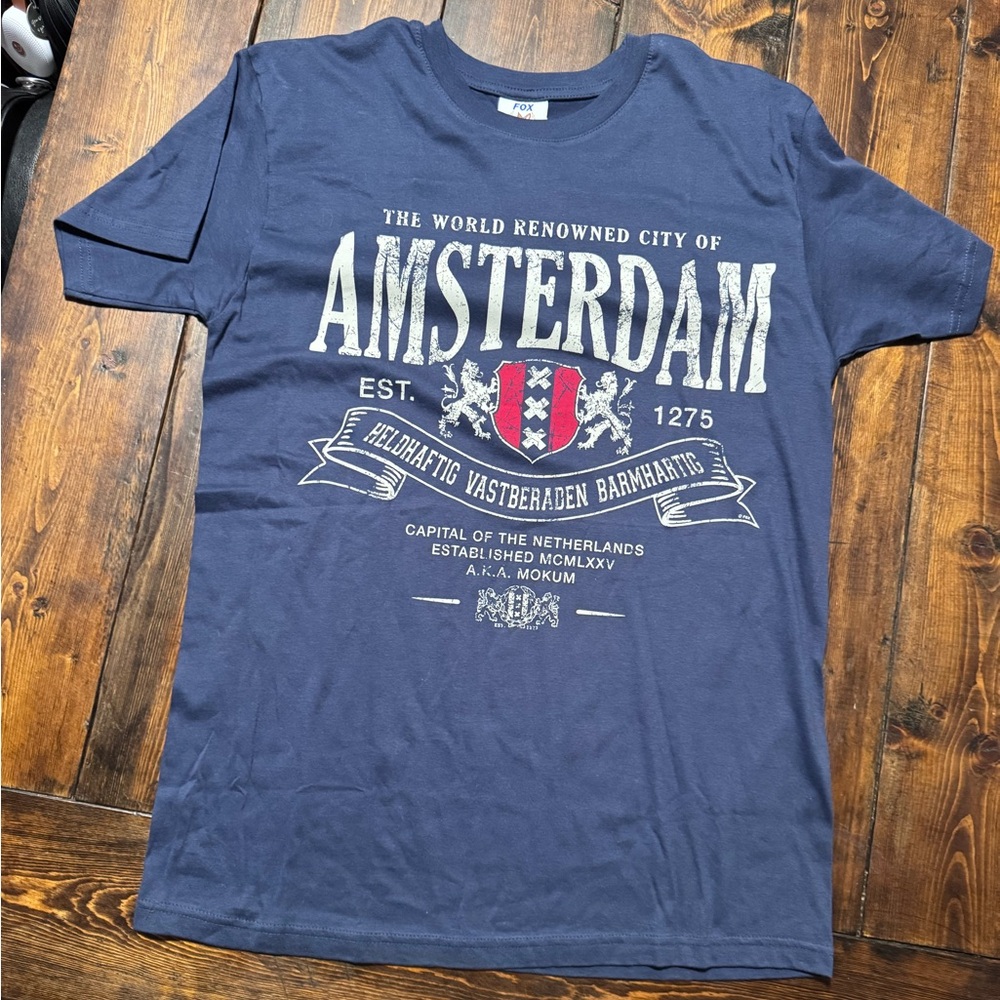 Fox Amsterdam Navy Graphic Tee